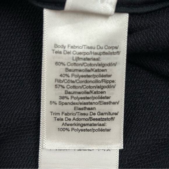 🆕 DKNY Sequin Sweatshirt Sequin Front Solid Black Sleeves Womens Size XXS NWT - Picture 8 of 10